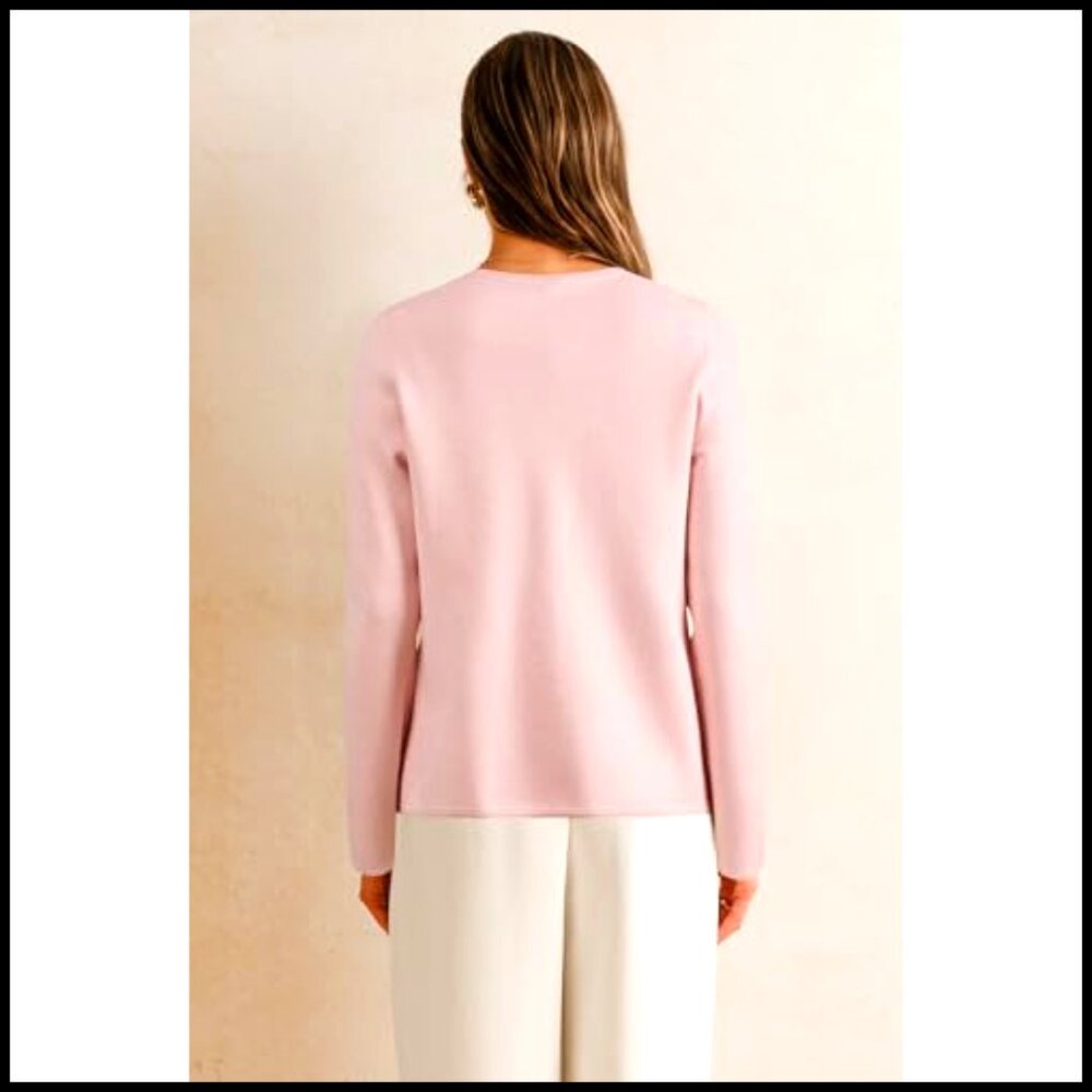 Wool Blend Blazer Jacket With Pockets Business Ca… - image 3